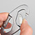 Legierung Doppel Karabinerhaken (silber)