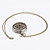  blanco de aleación mecánica de la mujer reloj de bolsillo analógico (bronce)