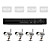  hd avanceret niveau H.264 NVR kit (4stk H.264 trådløs ip-kameraer + 4ch/6ch justerbar NVR)