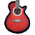  Blitz - wmg15 40 "compensato di tiglio mini jumbo cutaway chitarra acustica con chiave a brugola