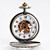  blanco de aleación mecánica de la mujer reloj de bolsillo analógico (bronce)