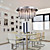  Modern Crystal Chandelier with 12 Lights