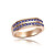  Austria cristal anillo chapado en oro rosa de aleación - elegancia simple (más colores)