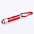  due led a 2 modalità di luce bianca e rossa laser mini torcia con clip