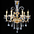  luz de techo de cristal con 6 luces