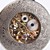  blanco de aleación mecánica de la mujer reloj de bolsillo analógico (bronce)
