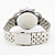  Pair of Casual Alloy Analog Quartz Couple Watches with Black Face (Silver)