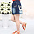  mignon jupe en denim perles