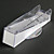  usb led azul base de enfriamiento transparente para wii (blanco)