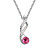  Austrian Crystal With Real Platinum Plated Anti-Allergy Ladies Necklace Delicate (More Colors)