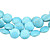  moda azul colar liga de pedra natural