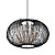  60W Comtemporary Wood Pendant Light Round Design