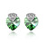  Heart With Heart Austrian Crystal In Real Platinum Plated Ladies' Earrings (More Colors)