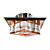  Modern Crystal Wall Light with 1 Light in Cubic Design