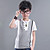  Big Boys White Cotton Short Sleeve T-shirt