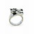  Cubic Zirconia Platinum Plated With 18K Silver/ Gold Fashion Ring