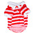  polo à rayures pour les chiens (xs-l, rose)