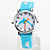 Children’s Dolphin Style Silicone Analog Quartz Wrist Watch with Flashing LED Light (Blue)