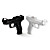  par de armas de luz para Wii (preto e branco)