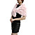  Kaninchenfell / Chiffon mit Blumen Party / Abend Schal / Wrap (weitere Farben)
