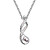  Austrian Crystal With Real Platinum Plated Anti-Allergy Ladies Necklace Delicate (More Colors)