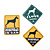  I Love My Doberman Pinscher Dog Car Stickers (3-Pack)