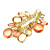  Fashion Ladies' Orange Acrylic In Alloy Bracelet