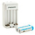  Pisen AA AAA Battery Charger with 2 x 2200mAh Ni-MH AA Rechargeable Battery