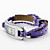  tiempo de las mujeres de piel pu estilo de la banda analógica reloj pulsera de cuarzo (colores surtidos)