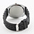  Unisex Cross Shaped Silicone Analog Quartz Wrist Watch (Black)