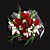 Satin / Cotton Rose And Lily Round Shape Wedding Bouquet
