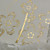  Elegant Wedding Invitation With Golden Rose - Set Of 50