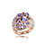  hermosa de oro 18k de cristal anillo de la moda (más colores)