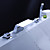  Contemporary Tub Faucet with Stainless Steel Spout + Hand Shower