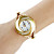  Women's Whirlwind Circle Style Steel Analog Quartz Bracelet Watch (Assorted Colors)