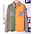  moda hombre contraste de color camisa de manga larga
