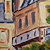  pintados a mano de pintura al óleo del paseo marítimo de Trouville de Claude Monet se extendía con marco