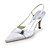  Satin Stiletto Heel Pointy Toe Slingbacks With Ruffles / Rhinestone Wedding Shoes (More Colors)