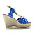  tacco sandali con zeppa in tessuto con parti / scarpe da sera (più colori)