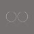  Gorgeous Silver Plate Dull Polish Circle Hoop Earring