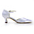  Satin Chunky Heel Square Toe With Ruffles Wedding Bridal Shoes (More Colors)
