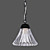  Luz de techo 60W moderna con diseño de vidrio cortina simple