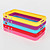  TPU Bumper Frame Case with Metal Buttons for iPhone 4 and 4S