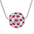  Colorful Alloy With Round Shape Crystal Pendant Ladies' Necklace