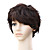  Capless Natural Look Wavy Short Brown Human Hair Wig