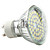  GU10 2.5W 48x3528 SMD 140-180LM 6000-6500K Natural White Light LED Spot Bulb (220-240V)