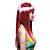  Capless Long High Quality Synthetic Fationable Straight Wig Full Bang Party Style