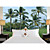  Green Trees Beach and Tropical Nature Mural