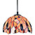  60W Tiffany Pendant Light with 1 Light in Dots Designed Shade