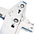  e-domodel v35 2.4g 6ch rc avião (pnp) trem de pouso retrátil